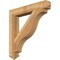 Ekena Millwork Funston Arts & Crafts Rough Sawn Bracket, Western Red Cedar, 4"W x 28"D x 28"H BKT04X28X28FST03RWR - alternate 1